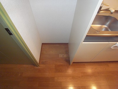 Kitchen. Refrigerators put in the kitchen next to