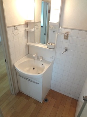 Washroom. Wash basin