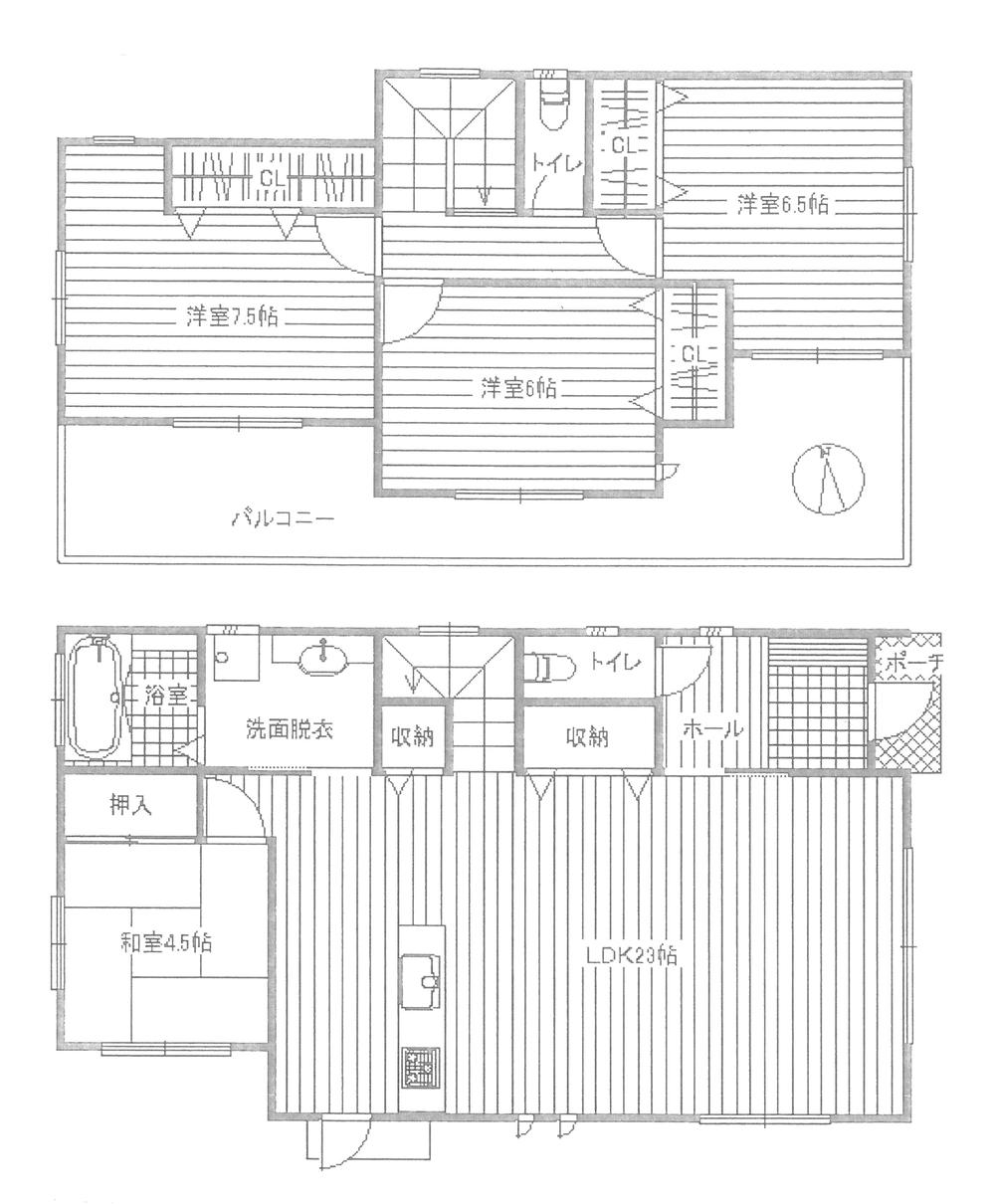 Floor plan. 28,900,000 yen, 4LDK, Land area 189.34 sq m , Building area 113.44 sq m
