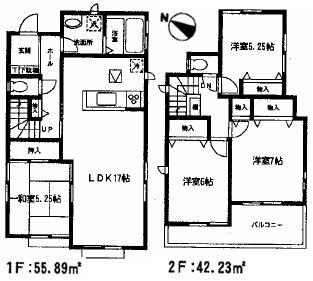 Floor plan. 28.8 million yen, 4LDK, Land area 145.97 sq m , Building area 98.12 sq m