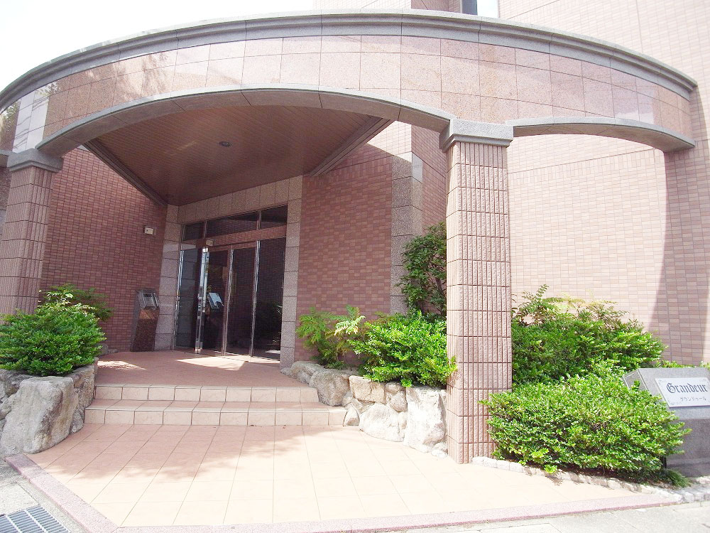 Entrance. Fashionable condominium like a build