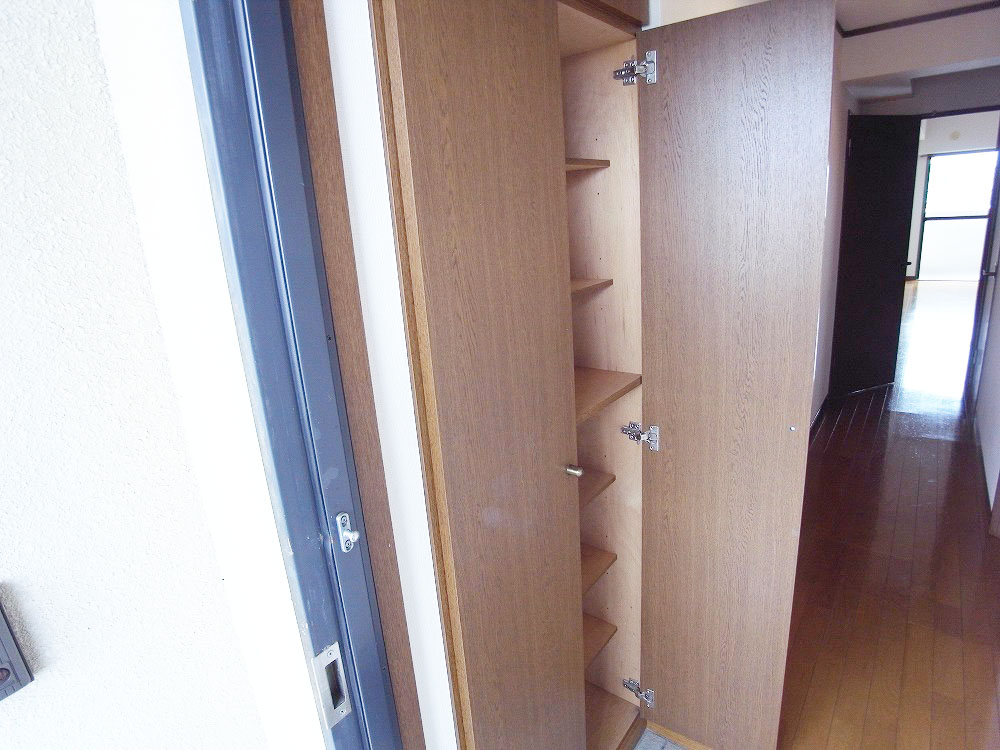 Entrance. Shoes BOX door of the large capacity will both open and close