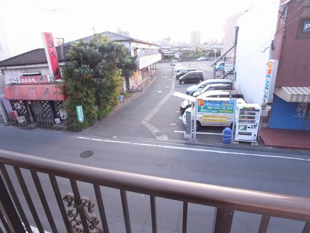 Balcony. There is nothing to block the sunlight. 