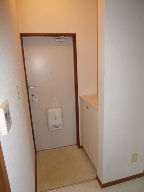 Entrance. It is a white background bright entrance