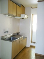 Kitchen. Kitchen with a window ☆