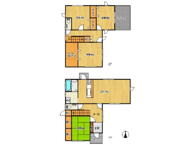 Floor plan. 19.7 million yen, 4LDK+S, Land area 180.24 sq m , Floor plan of building area 118.41 sq m storage has been enhanced