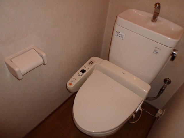 Toilet. It is a warm water washing toilet seat
