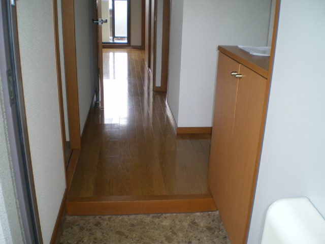 Entrance. There are shoe box!