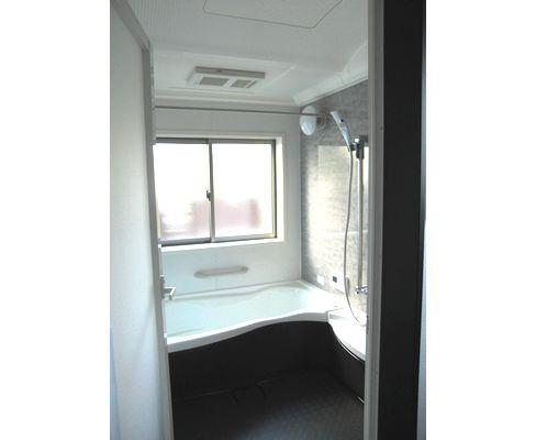 Bathroom. There is a window in the bathroom