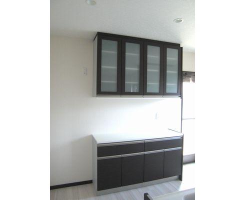 Kitchen. Cupboard with cabinet