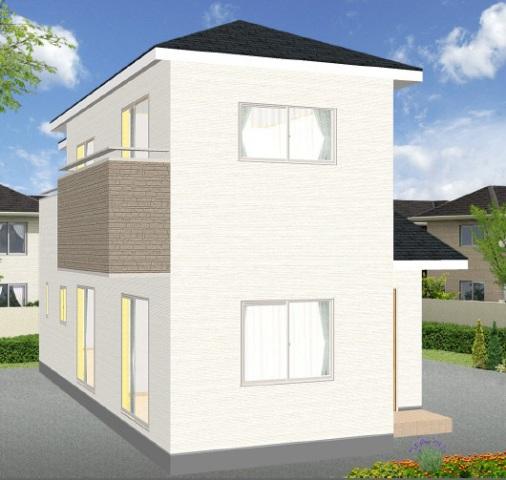 Rendering (appearance). Color scheme plan of bright appearance