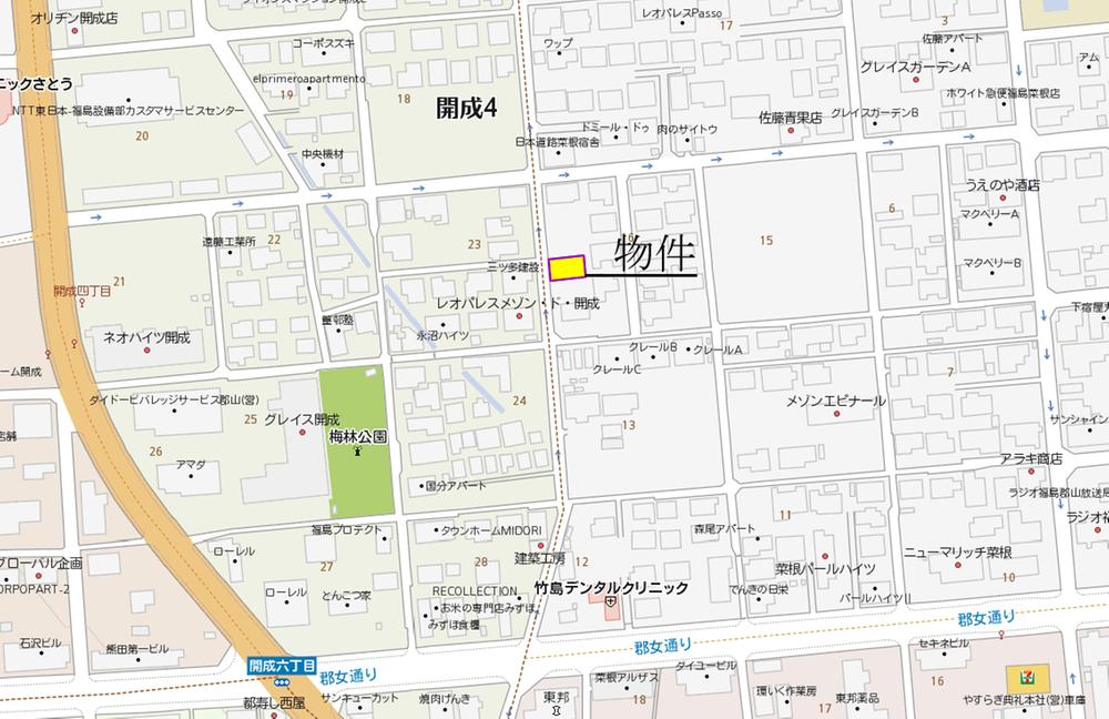 Local guide map. National highway convenient access to 49 Route