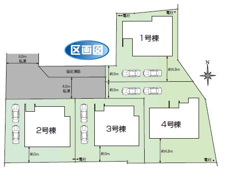 Compartment figure. 23,700,000 yen, 4LDK, Land area 154.12 sq m , Building area 105.99 sq m