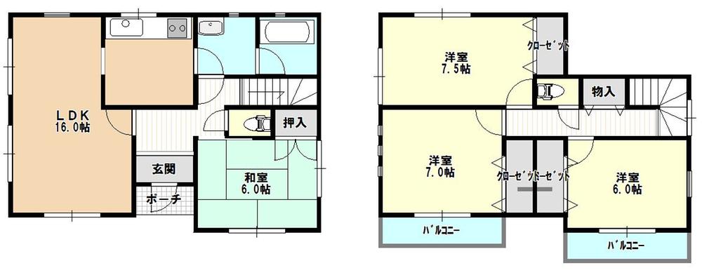 Floor plan. (1 Building), Price 20.8 million yen, 4LDK, Land area 171.64 sq m , Building area 100.03 sq m