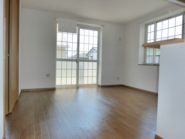 Living and room. Bright living room with two-sided lighting.