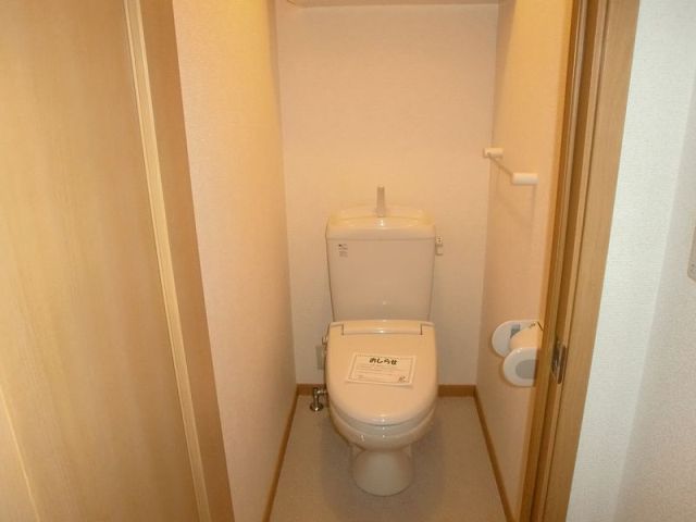 Toilet. It is a toilet with a clean. 