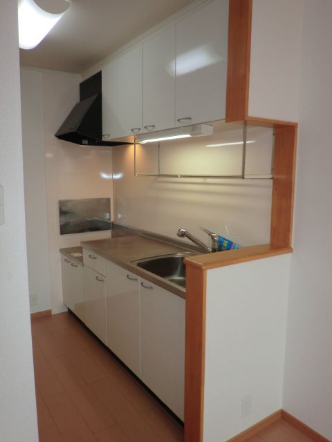 Kitchen. The kitchen is so ease of use because it is space divided