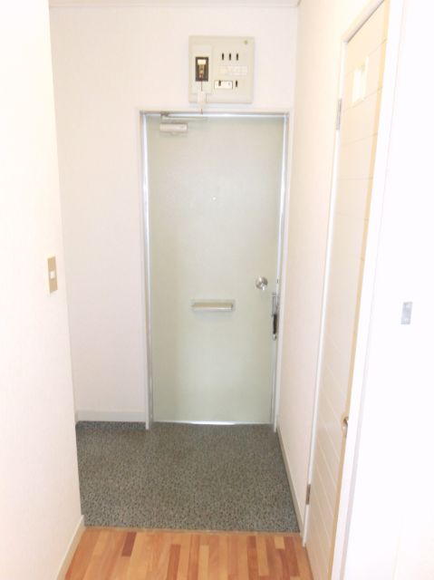 Entrance. Such a front door is when viewed from within. 