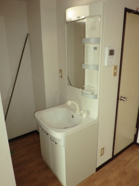 Washroom. Indispensable in the morning, Shampoo cosmetic washbasin.