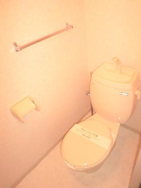 Toilet. It is a toilet with a clean. 