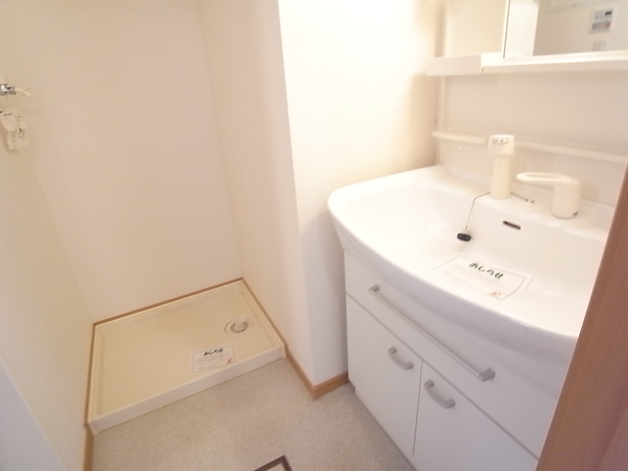 Washroom. Happy in a busy morning, Washbasin with shower! !