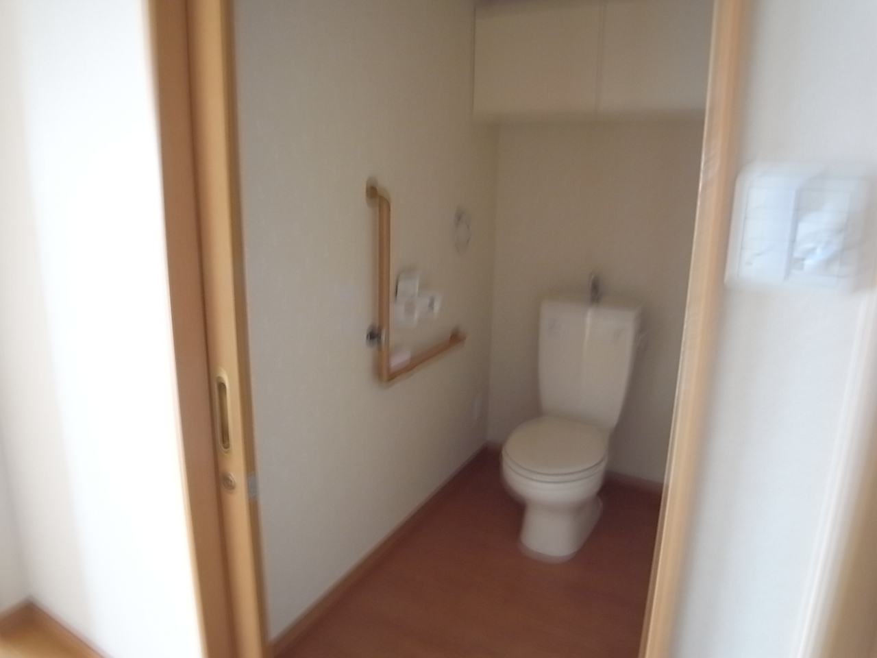 Toilet. Toilet spacious! ! Also comes with storage.