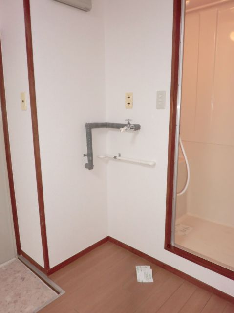 Other room space. Washing machine in the room.