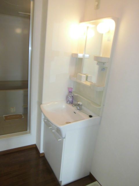 Washroom. I like with vanity.