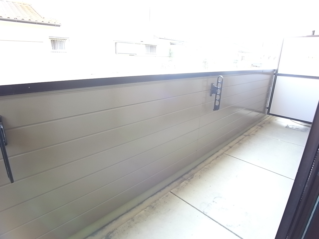 Balcony. Wide balcony