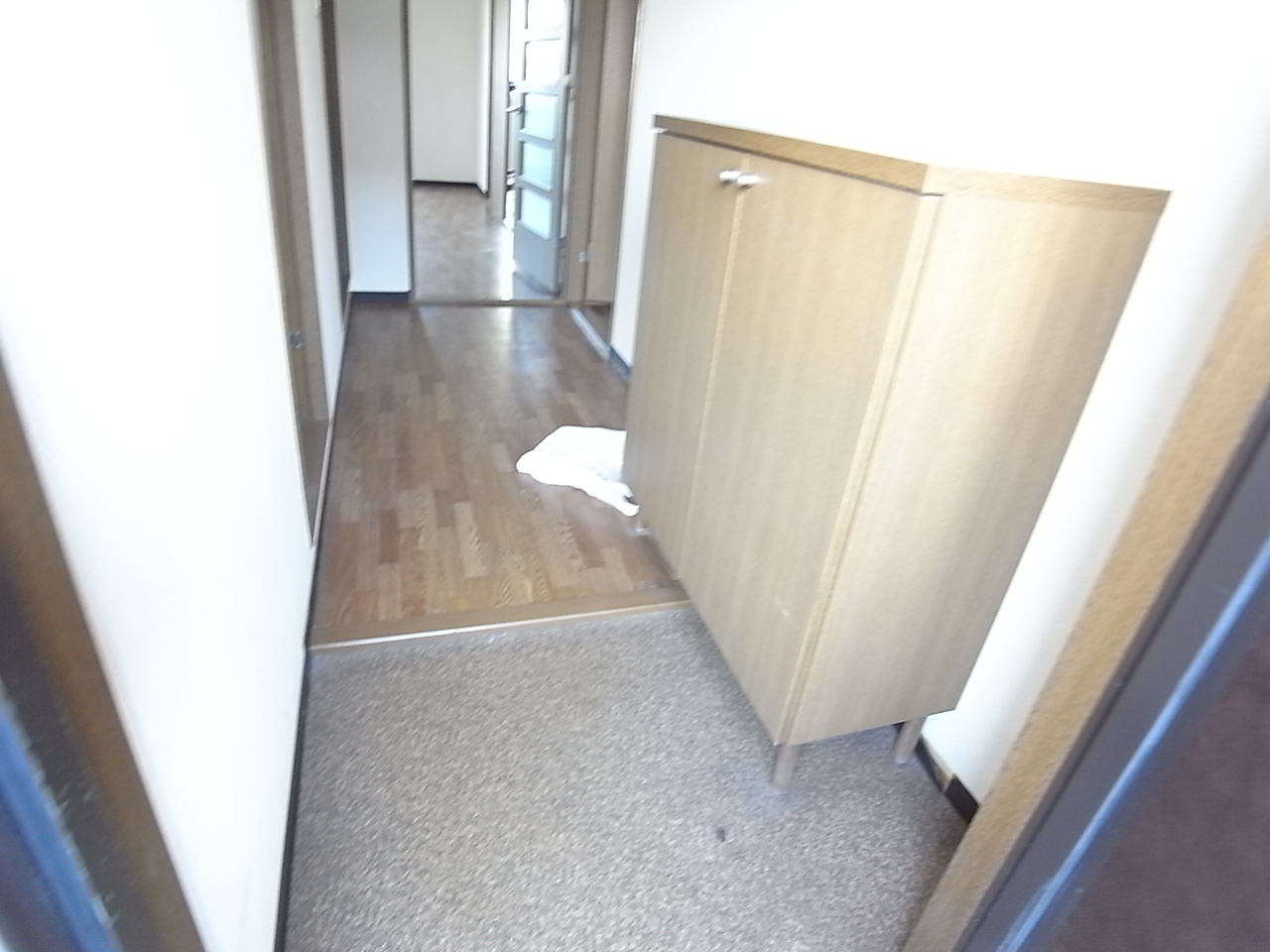 Entrance. You unlucky shoe box storage. 