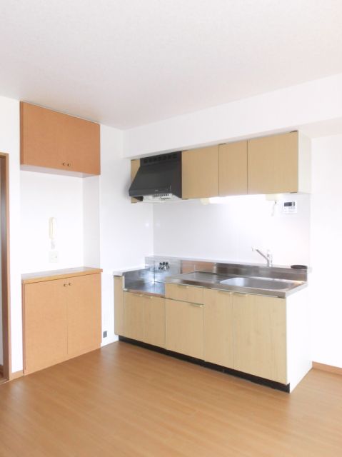 Kitchen. Easy-to-use good spread of kitchen.