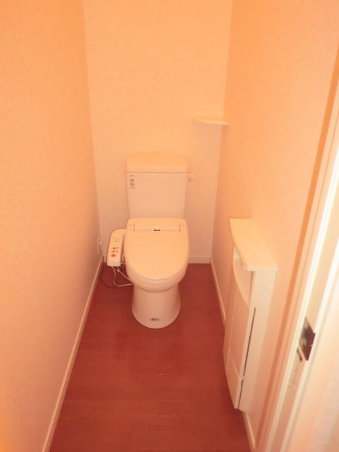 Toilet. It is comfortable every day with warm water washing toilet seat.