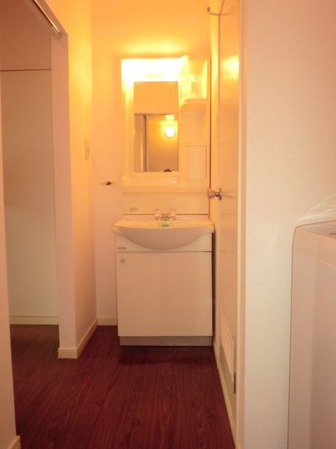 Washroom. Washbasin essential to cleansing and toothpaste.