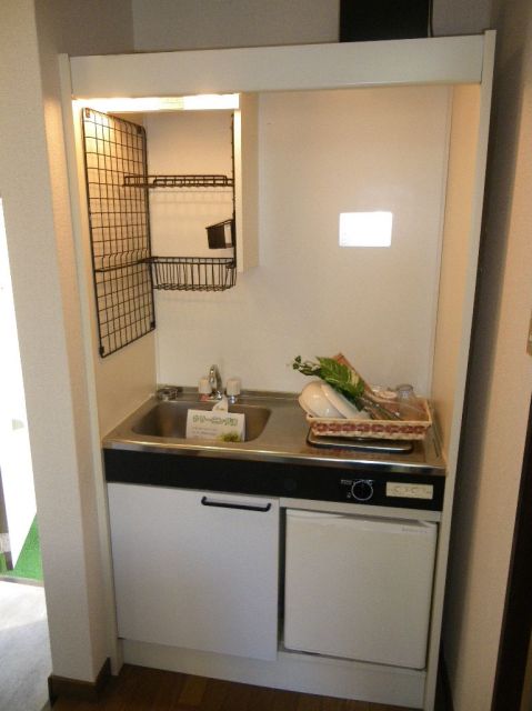 Kitchen. It is also useful for storage in the kitchen with a shelf.