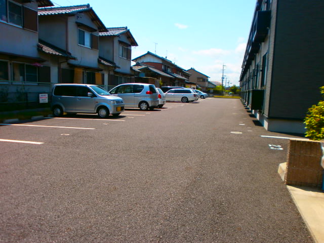 Parking lot. Parking is of course on site!