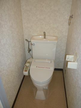 Toilet. Toilet with shower