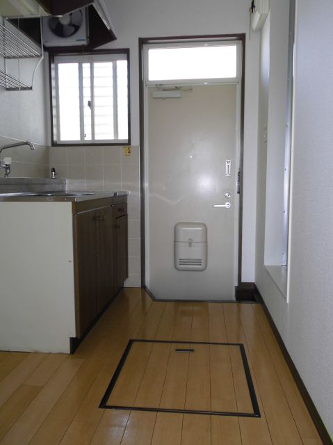 Kitchen. Kitchen space where light enters
