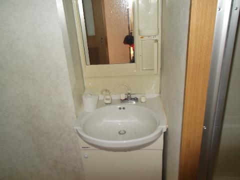 Washroom. Bathroom vanity