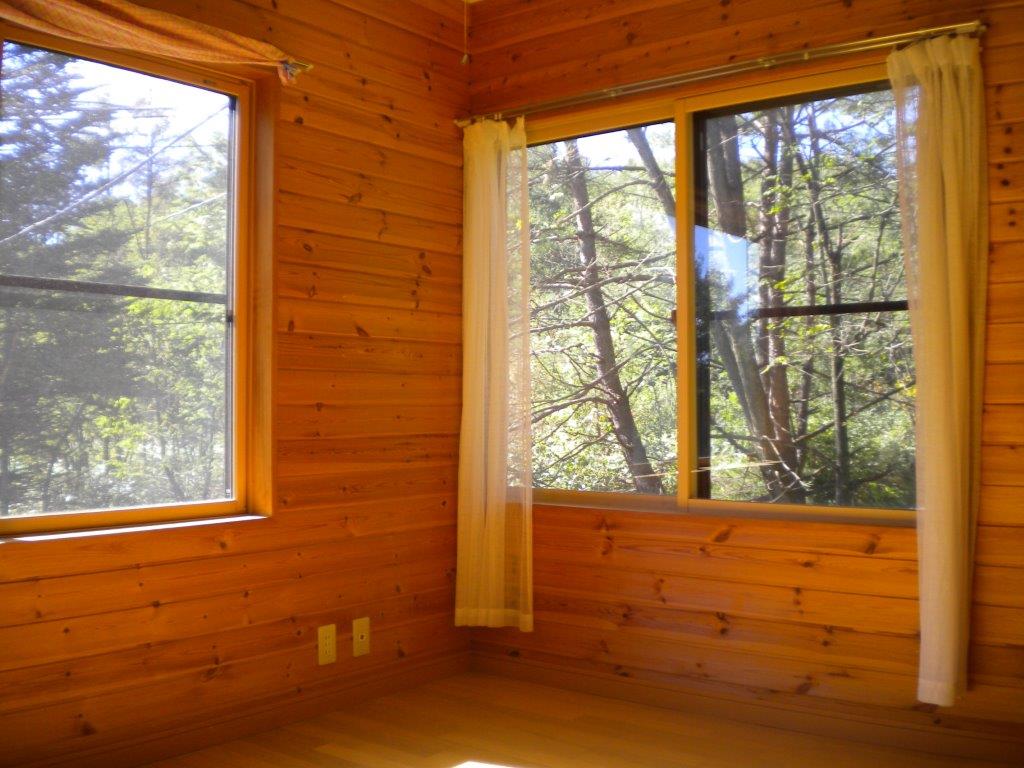 View. A view from the second floor. 