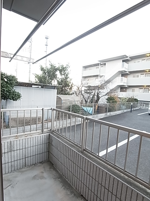 Balcony. Wide balcony