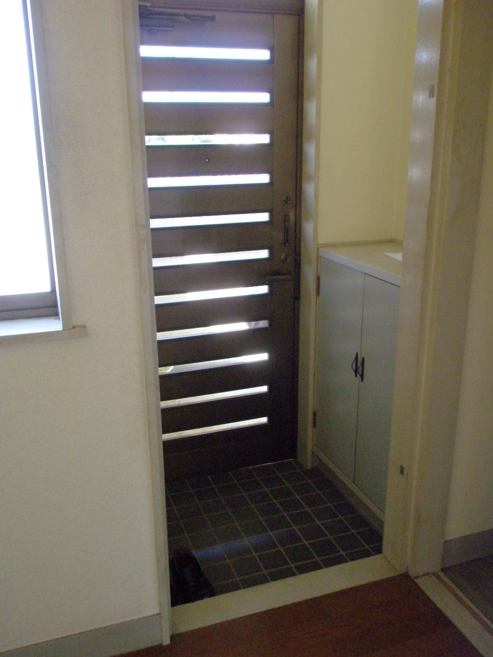 Entrance. Footwear input