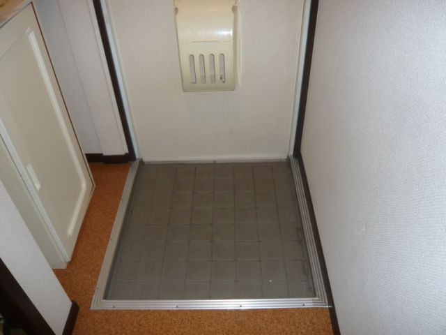 Entrance. You can use the front door clean with a shoebox.