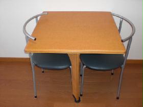 Living and room. Chairs and tables Western style