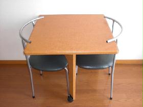 Living and room. Chairs and tables Western style