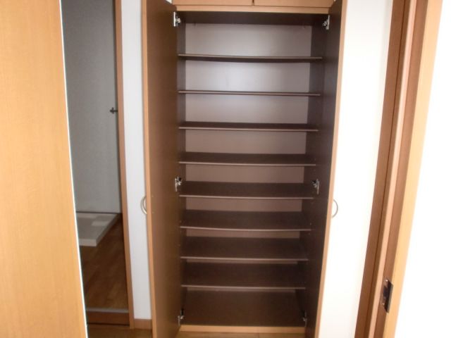 Entrance. Cupboard is also large