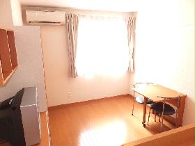 Living and room. It is a photograph that was taken from the bed side ☆ 