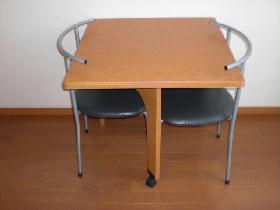 Living and room. Chairs and tables Western style