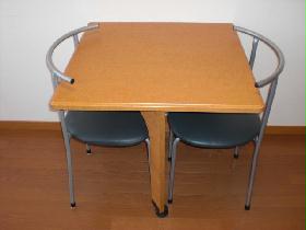 Living and room. Chairs and tables Western style