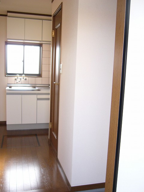 Kitchen. Kitchen as seen from the front door