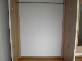 Living and room. Spacious closet